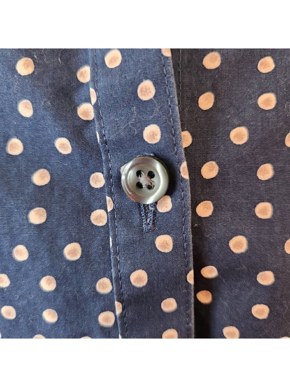 LANDS' END BUTTON FRONT NO IRON SUPRIMA BLOUSE - SIZE 6 TALL - EUC - Picture 2 of 7
